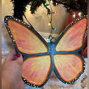 Homemade Butterfly Wooden Trinket Tray